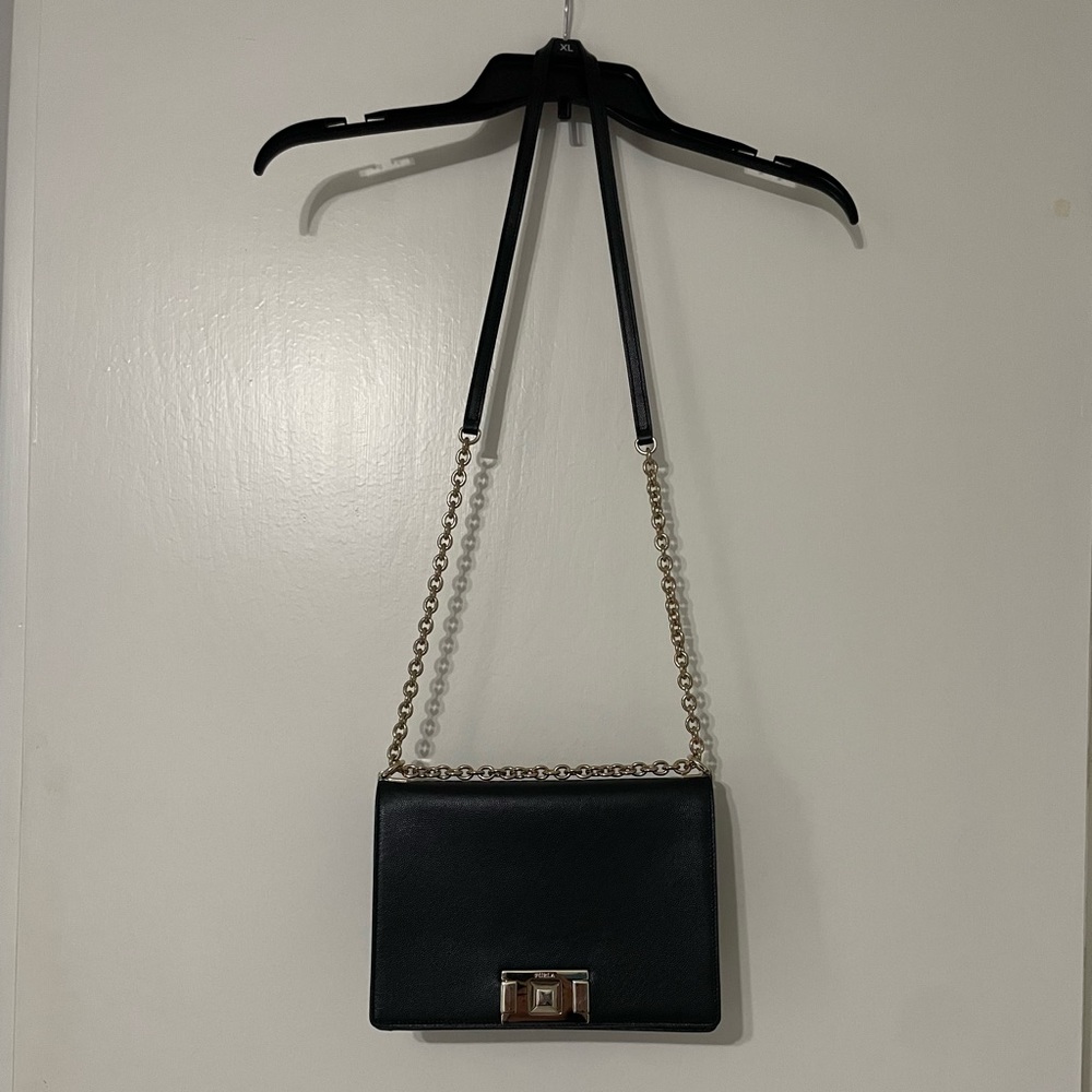 EUC Furla Mimi Leather Crossbody Bag